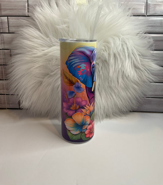 COLORFUL ELEPHANT (TUMBLER CUP)