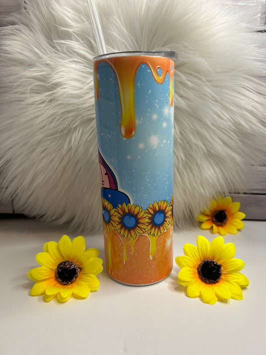 CARTOON SUNFLOWER (TUMBLER CUP)